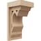 Ekena Millwork 4"W x 4"D x 8"H Wide Sheridan Rough Cedar Woodgrain TimberThane Corbel, Primed Tan CORUR04X04X08SHERCPR - alternate 1